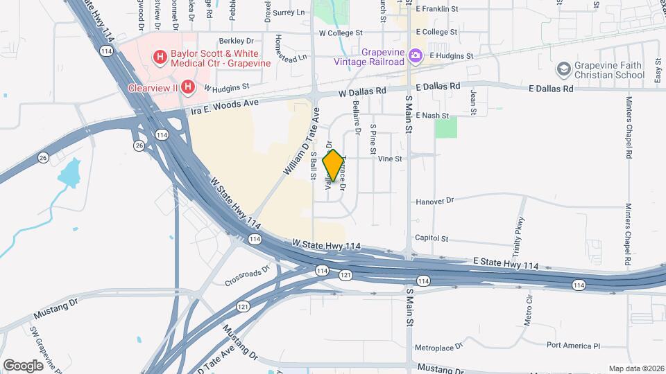 1241 Valley Vista Dr Map and Location Details