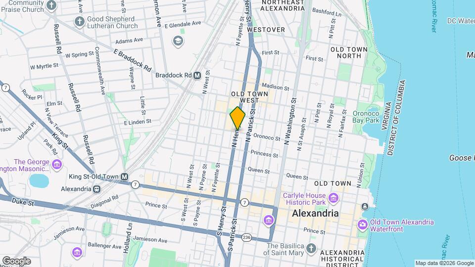 1022 Oronoco St Map and Location Details