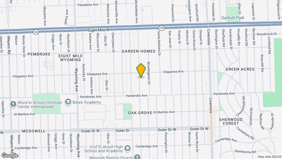 20022 Greenlawn St Map and Location Details