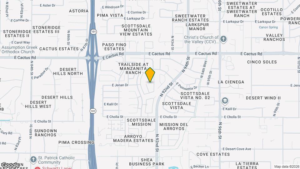 9145 E Jenan Dr Map and Location Details