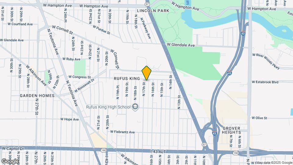 4368 N 17th St Map and Location Details