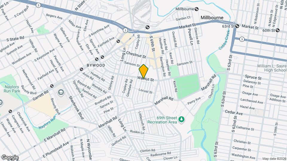 517 Hampden Rd Map and Location Details