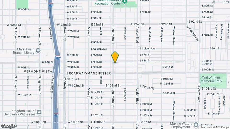 9816-9818 S San Pedro St Map and Location Details
