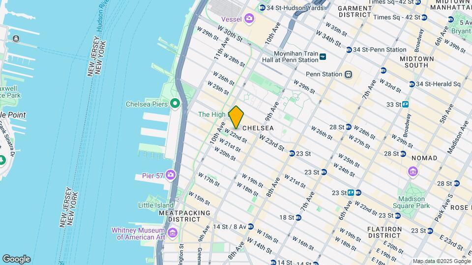 451 W 22nd St Mapa y Detalles de la Ubicación