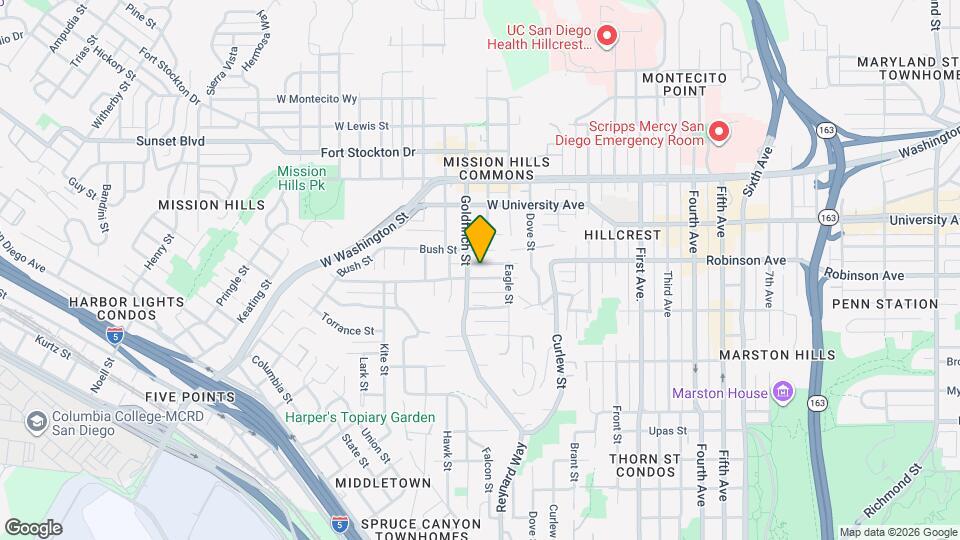 816 Sutter St Map and Location Details