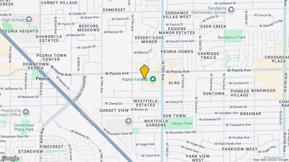 10453 N 76th Dr Map and Location Details