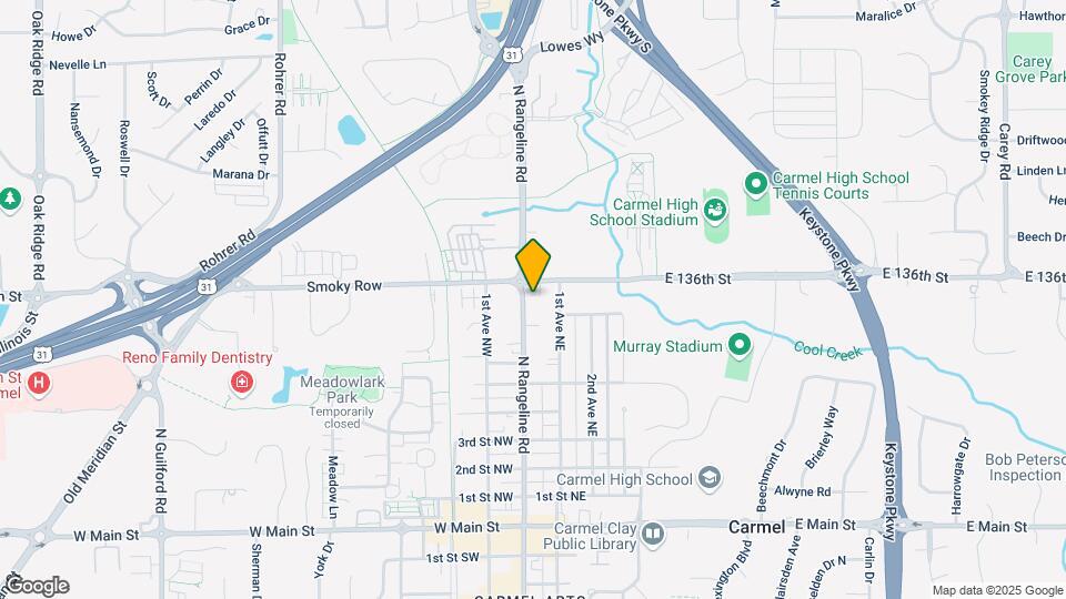 751 N Rangeline Rd-Unit -1 Map and Location Details