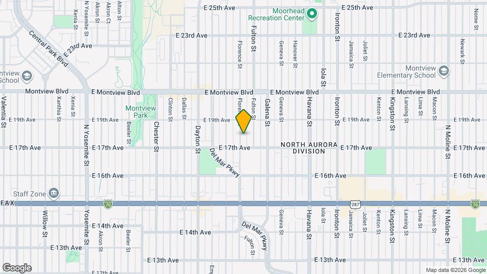 1732 Florence St Map and Location Details