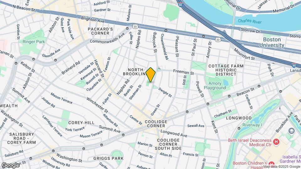 86 Babcock St, Unit #P1 Map and Location Details