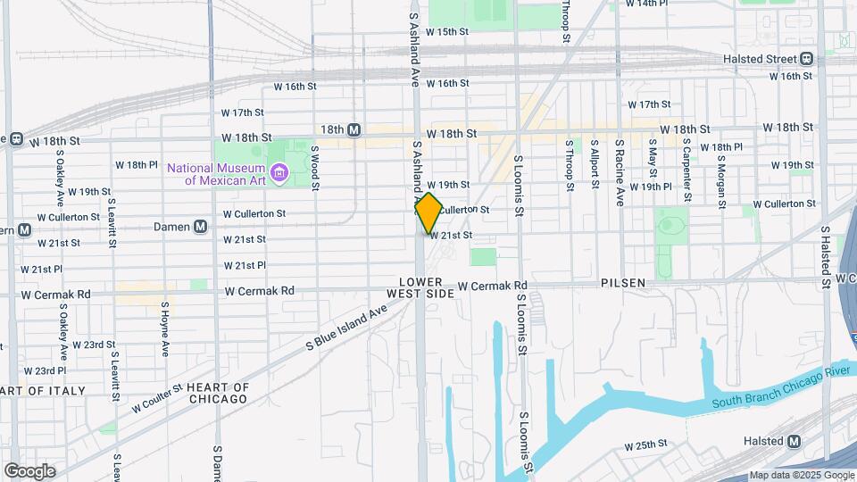 2101 S Ashland Ave Map and Location Details