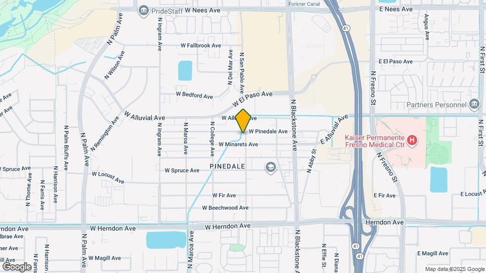 7329 N San Pablo Ave Map and Location Details