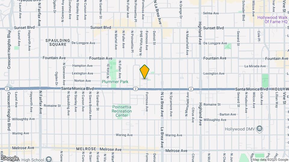 1131 N Formosa Ave Map and Location Details