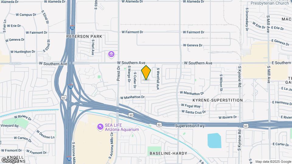1208 W Pebble Beach Dr Map and Location Details