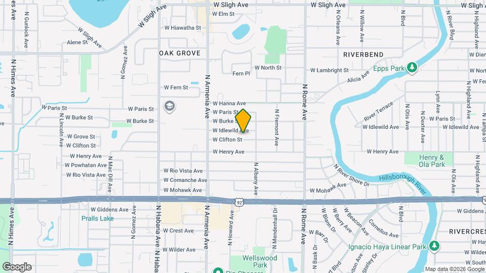 2111 W Clifton St Map and Location Details