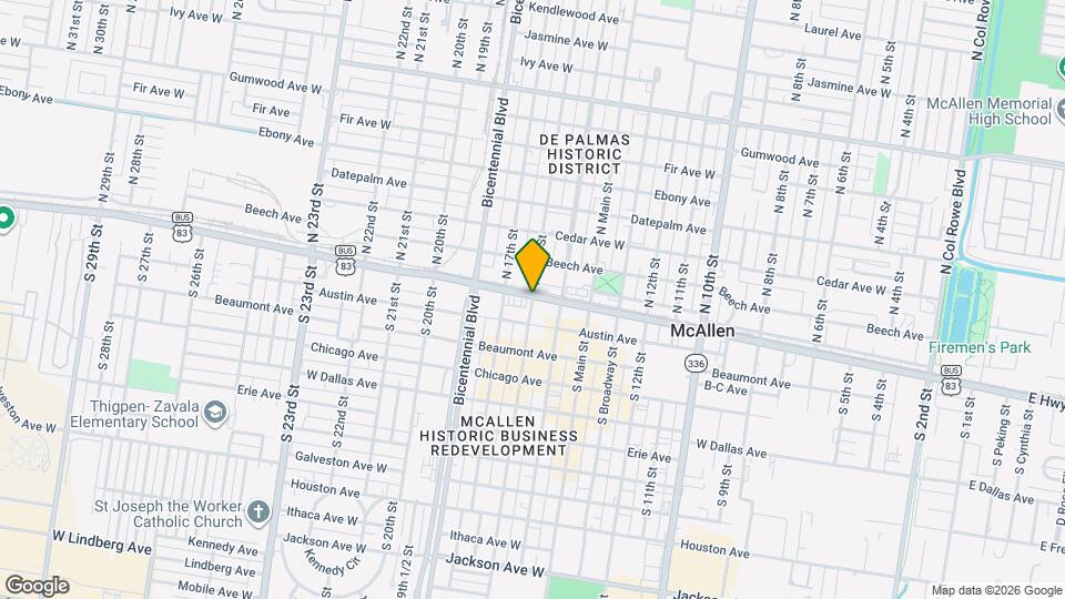 9 S 16th St Map and Location Details