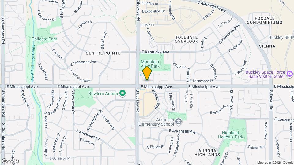 17054 E Tennessee Dr Map and Location Details