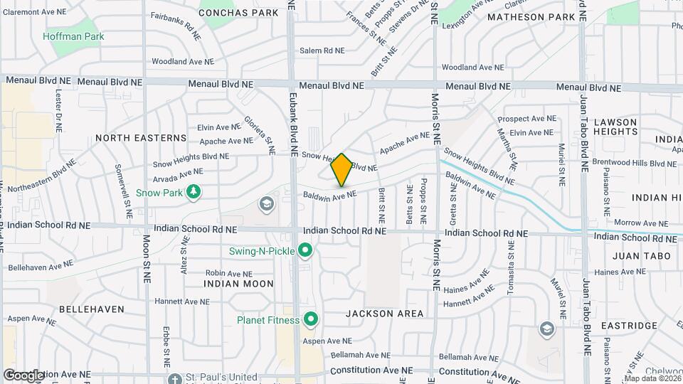 10301 Baldwin Ave NE Mapa y Detalles de la Ubicación