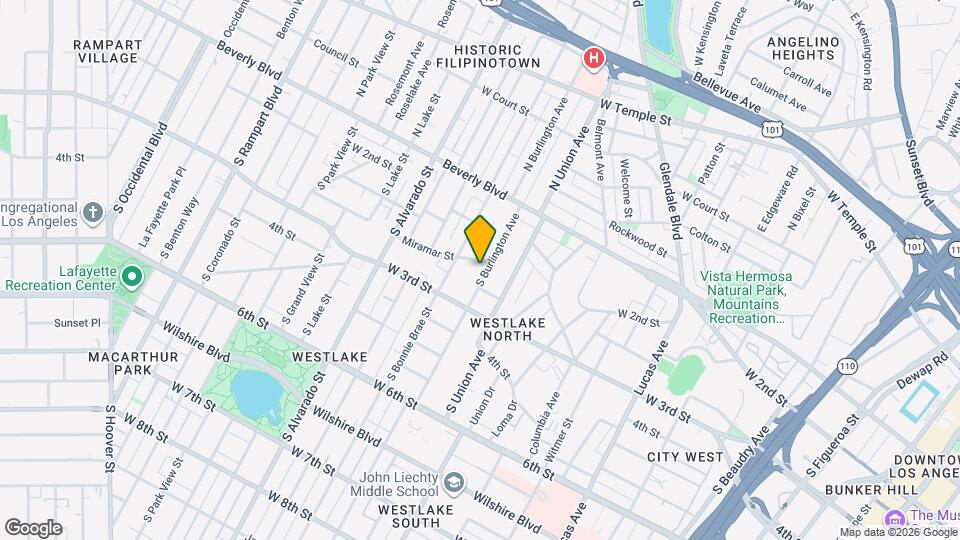 211 1/2 S Burlington Ave Mapa y Detalles de la Ubicación