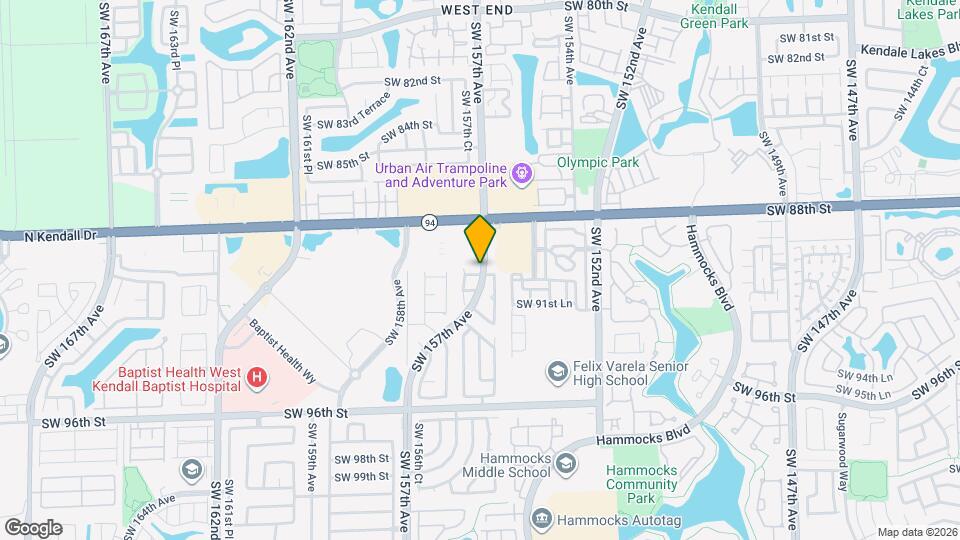 15703 SW 90th Terrace Map and Location Details