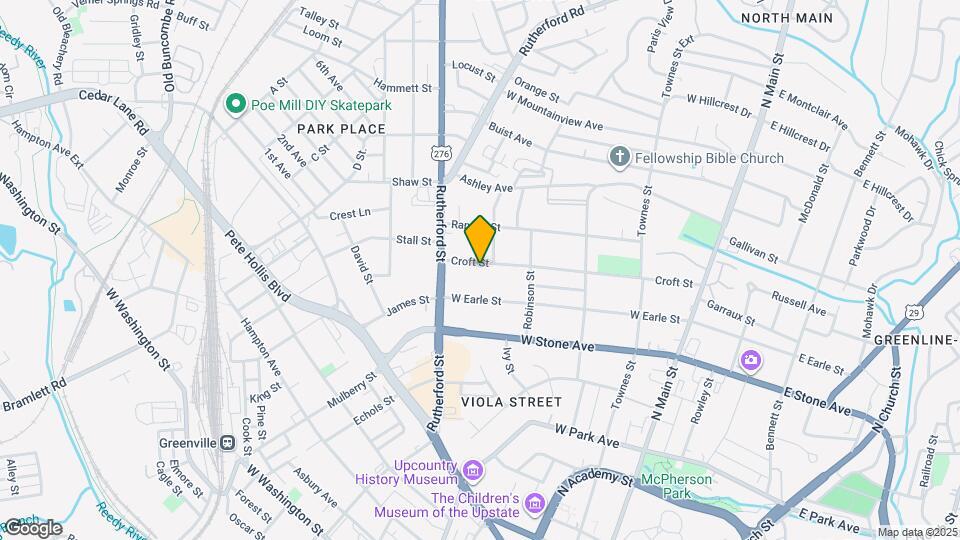 407 Croft St Map and Location Details