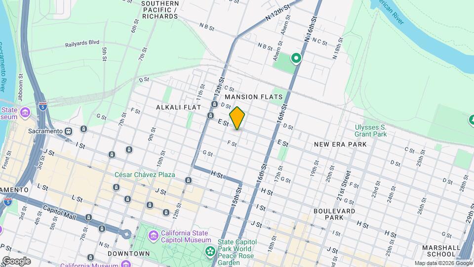 512 14th St, Unit Great upper Tree house 1 Bedroom Map and Location Details