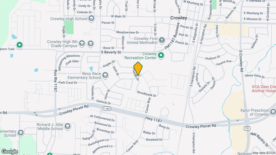 520 Horn St Mapa y Detalles de la Ubicación