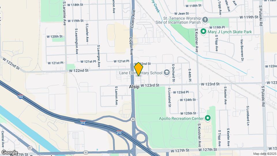 12240 S Spencer St Map and Location Details