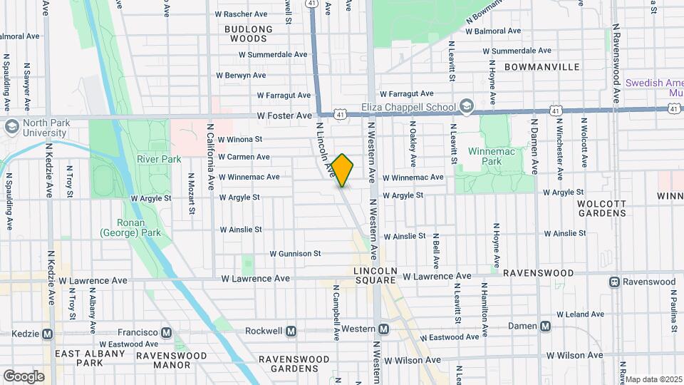 5018 N Lincoln Ave Map and Location Details