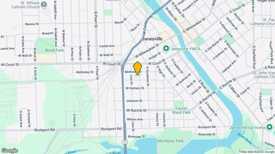 164 S Locust St Map and Location Details