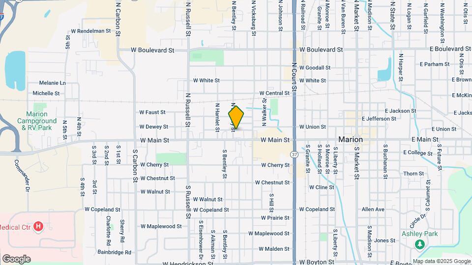 103 N Bentley St Map and Location Details