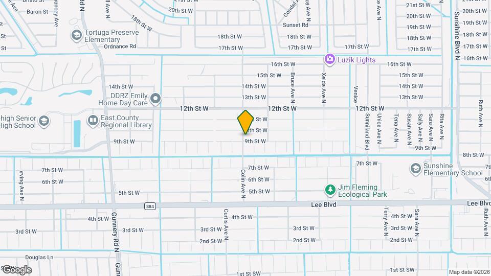 3914 9th St W Map and Location Details