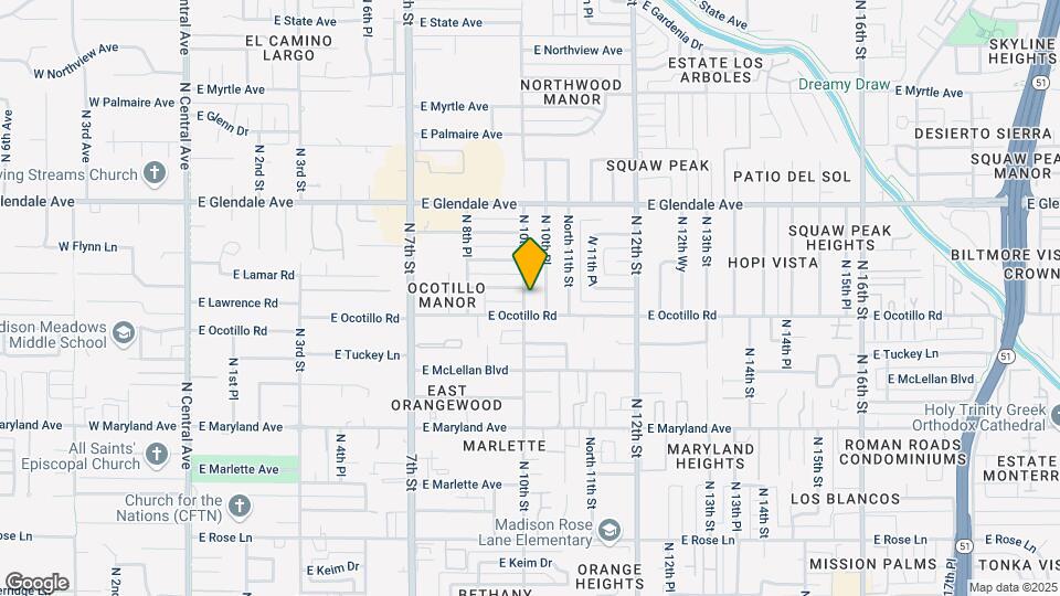 6713 N 10th St Map and Location Details