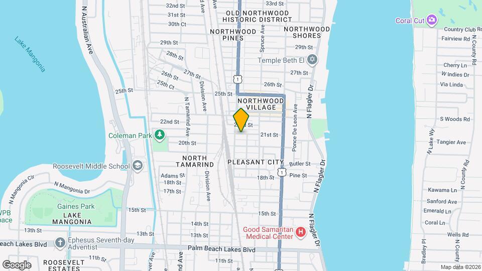 534 21st St Map and Location Details
