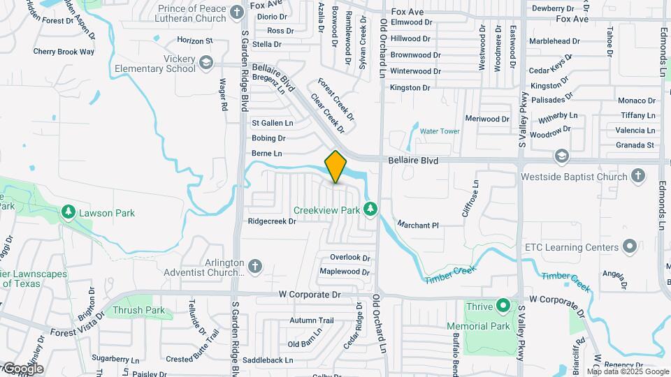 1364 Creekview Dr Mapa y Detalles de la Ubicación