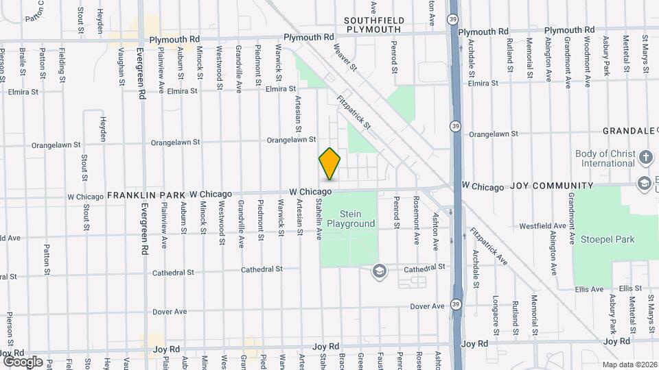 18748 W Chicago Map and Location Details