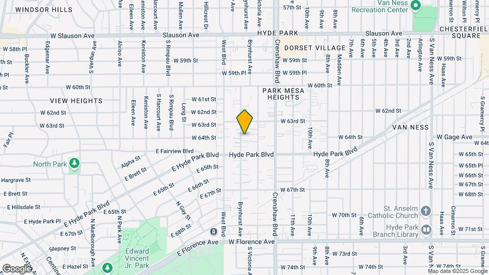 6336 Brynhurst Ave Mapa y Detalles de la Ubicación
