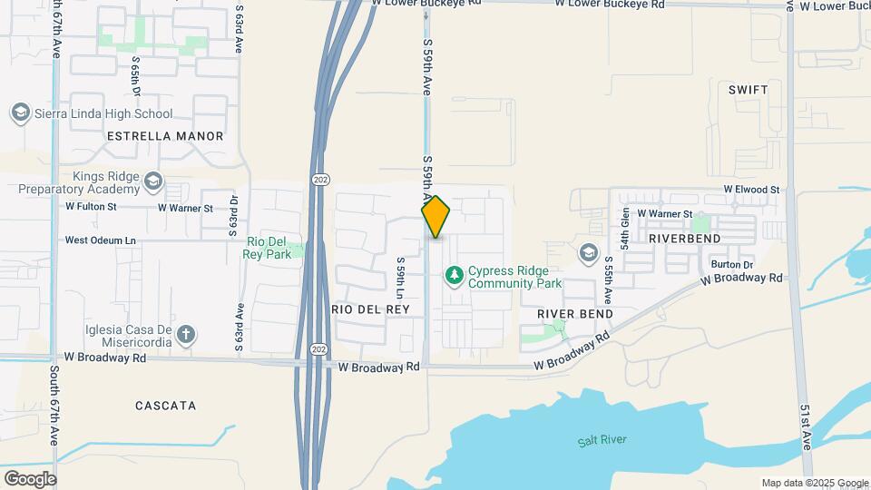 3828 S 58th Ln Map and Location Details