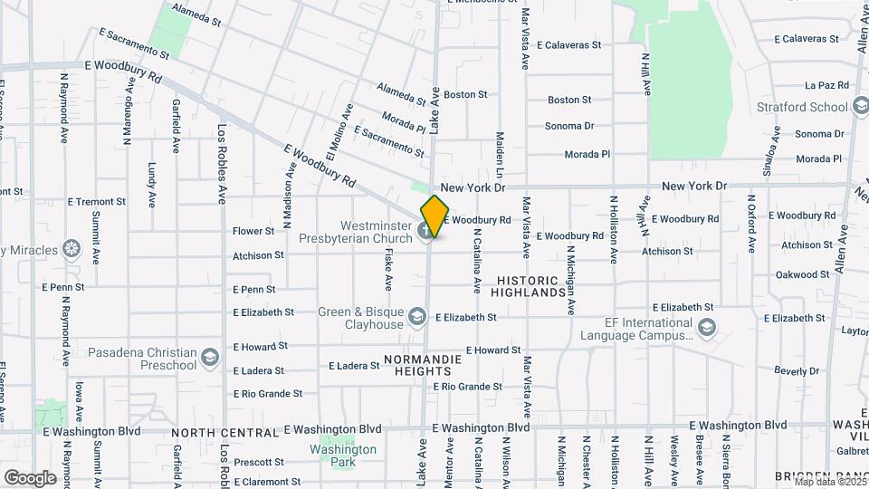 1754 N Lake Ave Map and Location Details