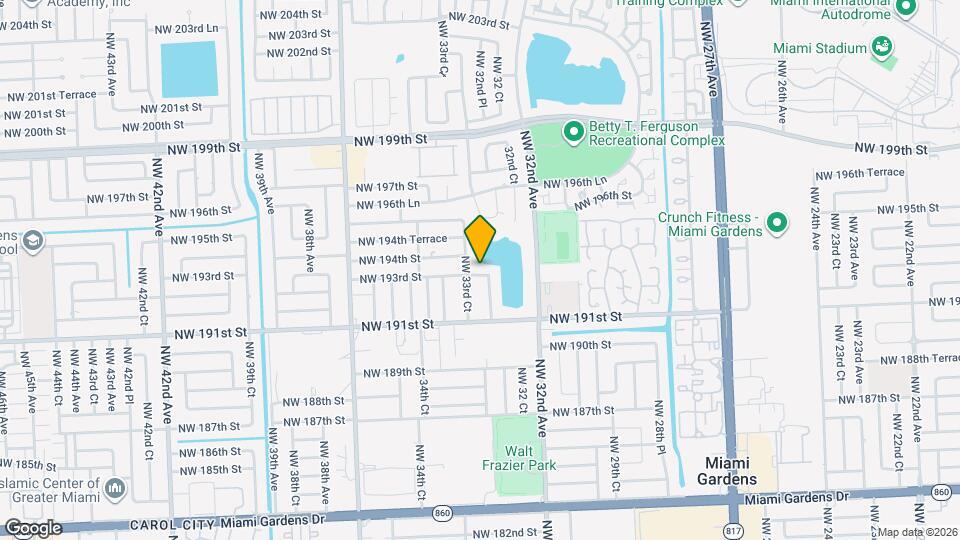 3313 NW 193rd St Map and Location Details