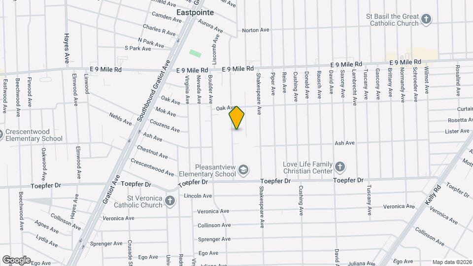 22044 Pleasant Ave Map and Location Details