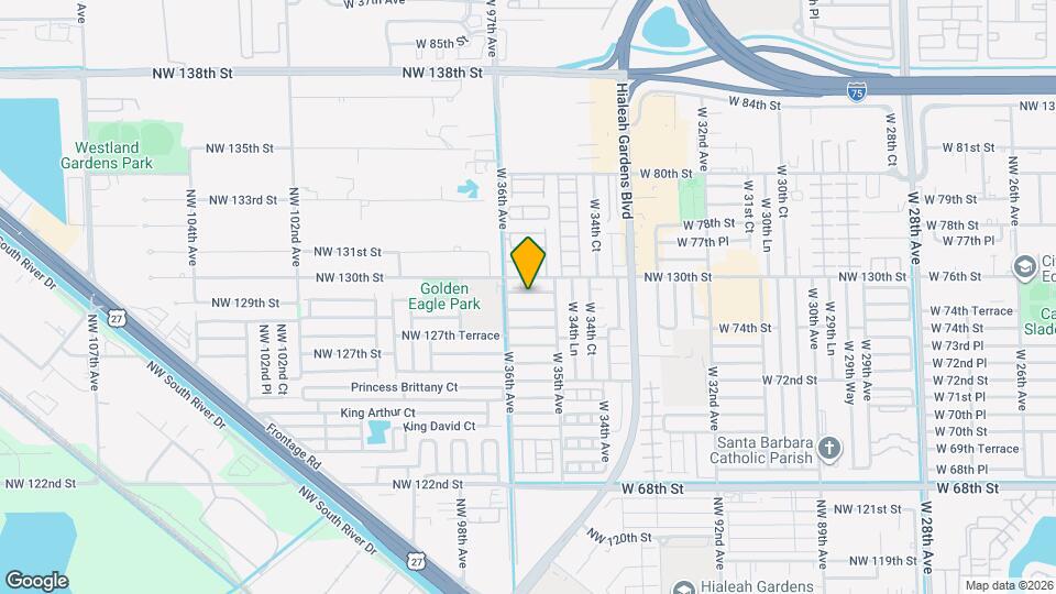 3542 W 75th Pl Map and Location Details