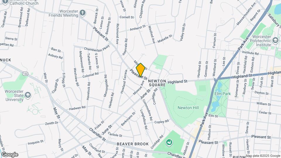 736 Pleasant St Map and Location Details