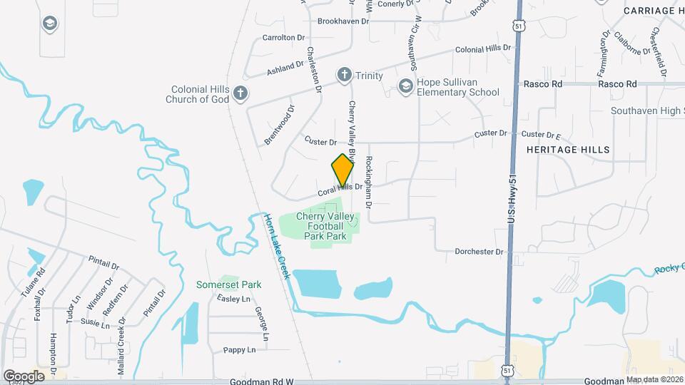 2061 Coral Hills Dr Map and Location Details
