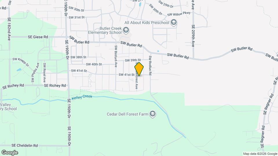 4124 SW Mawrcrest Ave Mapa y Detalles de la Ubicación