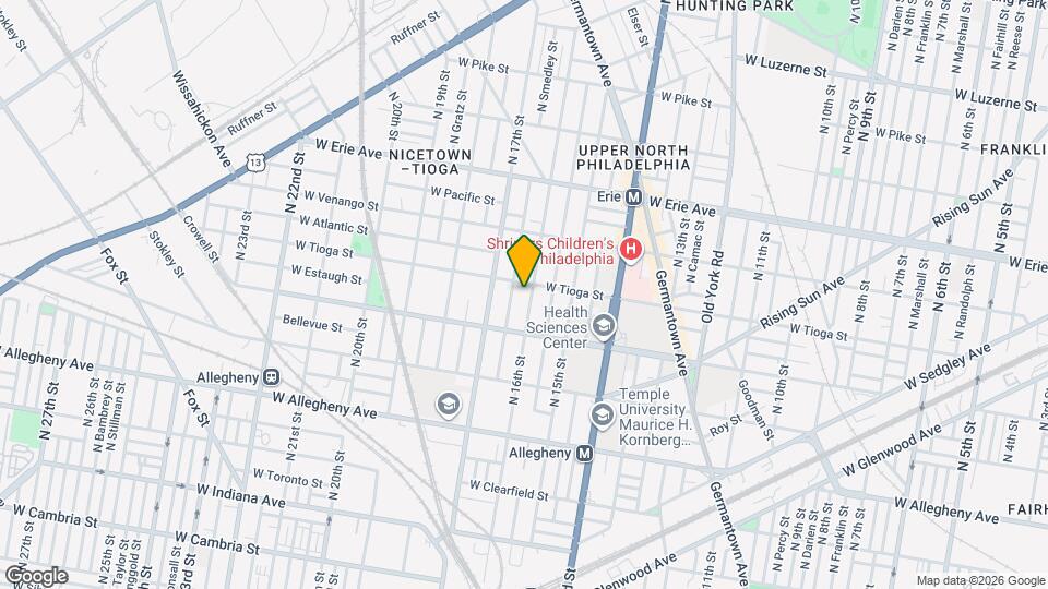 3446 N 16th St Map and Location Details