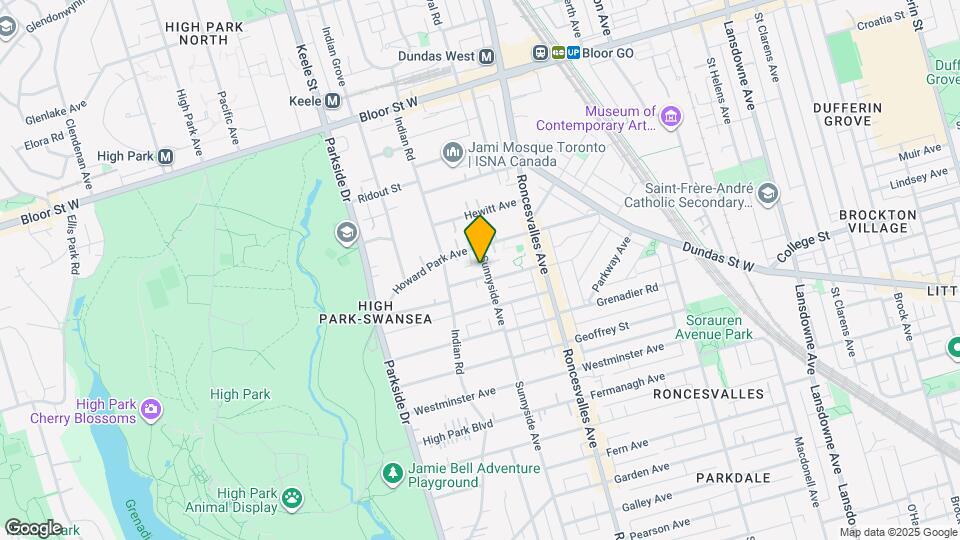 384 Sunnyside Ave Map and Location Details