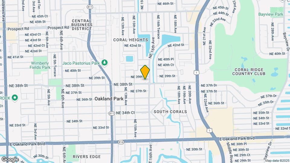 1575 NE 38th St Mapa y Detalles de la Ubicación