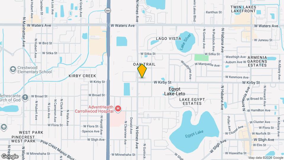 3413 W Kirby St Mapa y Detalles de la Ubicación