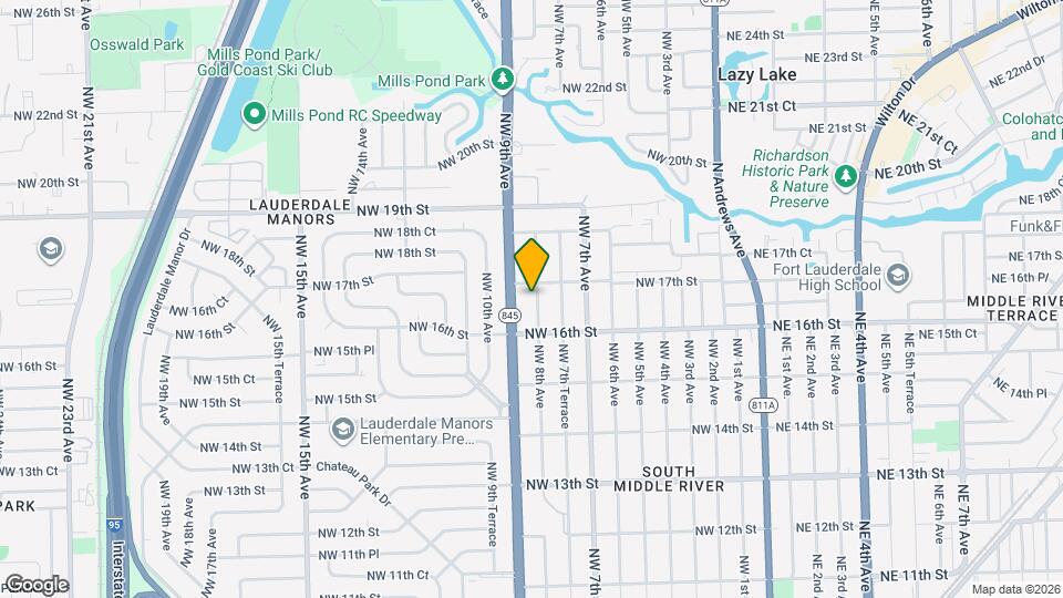 1633 NW 8th Ave Map and Location Details