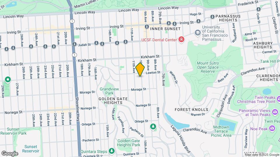 1635 10th Ave Mapa y Detalles de la Ubicación